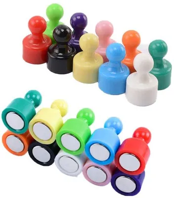 Immagine prodotto di 20 magneti da cucina, magneti da cucina piccoli, potenti magneti al neodimio, multicolori, bianchi, per uso domestico, cucina, ufficio, scuola