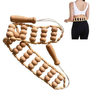 Produktbild von Holzmassage-Rolle zur Entspannung und Lymphdrainage