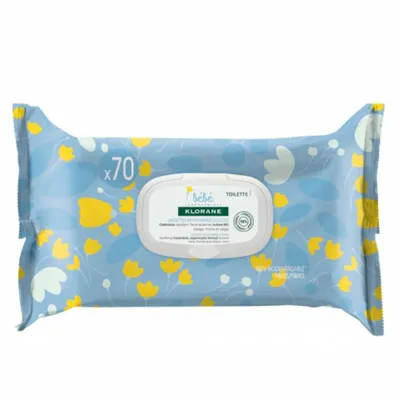 Obrázok produktu pre Klorane Baby 70 jemné čistiace obrúsky