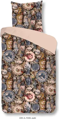 Produktbild von Good Morning Baumwolle Bettwäsche Vasen Braun 135x200 cm + 80x80 cm Braun