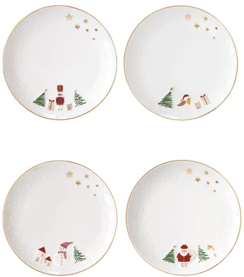 Obrázok produktu pre Sada porcelánových dezertných tanierov Let It Snow