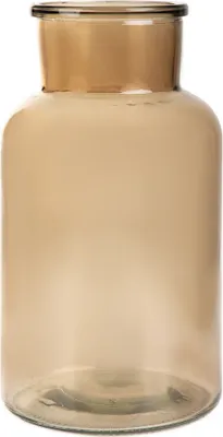 Zdjęcie produktu dla HOMLA Wazon TENNO szlany beżowy 14,5x14,5x25,5 cm