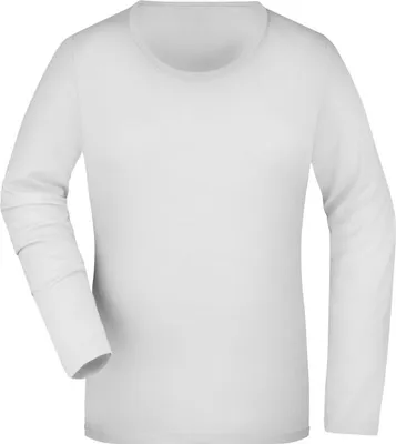 Produktbild von Langarm Shirt aus weichem Elastic-Single-Jersey white, Gr. M