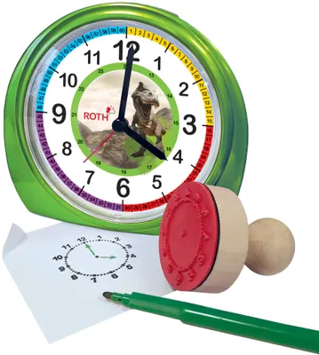 Produktbild von ROTH Kinderwecker & Stempel-Set "Tyrannosaurus"