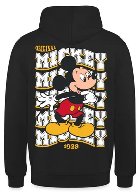 Produktbild von Mickey & Minnie Mickey Mouse Original 1928 Uni Hoodie, L, Schwarz