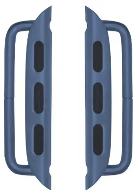 Produktbild von Happel Connector für Apple Watch - Armband Adapter für 42/ 44/ 45mm Gehäuse, Stegbreite 24mm, blau aluminium