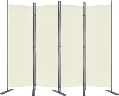Obrázok produktu pre XINZI 3-dielna zástena 225x180 cm 4-dielna zástena na ochranu súkromia Španielska stena Béžová