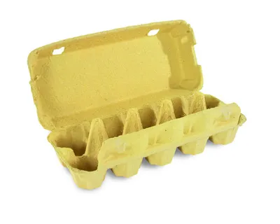 Produktbild von 154x Eierverpackungen für 10 Eier uni gelb . für S M L