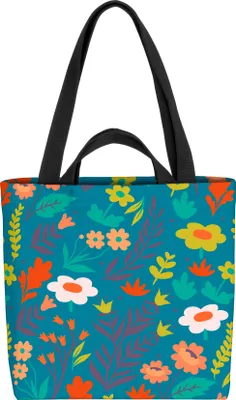 Produktbild von VOID Blumenmuster Garten Sommer Tasche 33x33x14cm,15l Einkaufs-Beutel Shopper Einkaufs-Tasche Bag