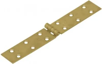 Produktbild von 10x Kistenband mit vernietetem Stift gelb verzinkt 150x25x1,5mm
