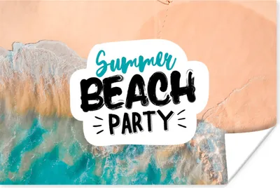 Produktbild von MuchoWow® Poster Sommer - Strand - Sprichwörter 30x20 cm - Plakate - Print
