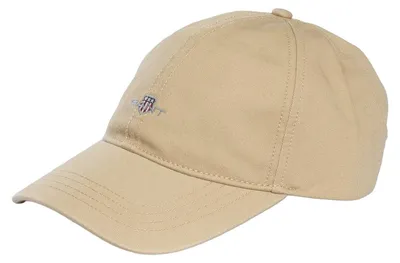 Produktbild von GANT Shield Baumwoll-Twill-Kappe, Beige One Size