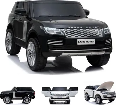 Produktbild von ES-Toys Kinder Elektroauto Land Rover Range Rover EVA-Reifen Allradantrieb schwarz