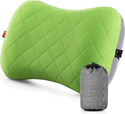 Aufblasbares Camping-Reisekissen , ergonomisches Kissen,bequemes Nackenkissen für Reisen/Outdoor, aufblasbares Reise-Nackenkissen，Beach Pillow，Grün