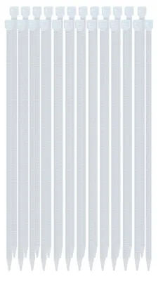 Obrázok produktu pre Avizar, samozatváracie káblové viazače 3,6 x 350 mm, 25 ks, nylon, biele
