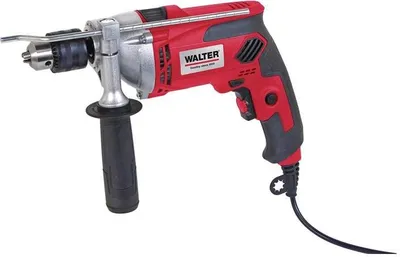 Produktbild von WALTER Schlagbohrmaschine (910 Watt, elektr. Drehzahlregelung, mit zweiten Handgriff, Tiefenanschlag, max. Bohr-Ø: Holz: 25 mm, Beton: 16 mm, Metall: 13 mm)