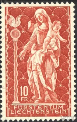 Produktbild von Briefmarken Liechtenstein 1965 Mi 449 (kompl.Ausg.) postfrisch Madonna v. Schellenberg