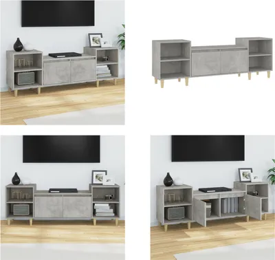 Produktbild von vidaXL TV Schrank Betongrau 160x35x55 cm Holzwerkstoff - TV-Schrank - TV-Schränke - TV-Möbel - TV-Ständer