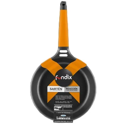 Produktbild von Fundix Frypan 24CM ADH Bratpfanne, 24 cm max. Durchmesser, Gusseisen/Gussaluminium, Induktionsherd-geeignet, Antihaftbeschichtung, abnehmbarer Griff