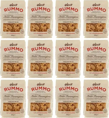 Produktbild von 12er-Pack Rummo Pasta Fusillotti N°155,Italienische Nudeln aus Hartweizengrieß,Italienische Pasta 500g