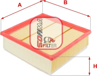 Produktbild von Luftfilter SOFIMA S 3297 A für OPEL Corsa D Schrägheck (S07) Filtereinsatz
