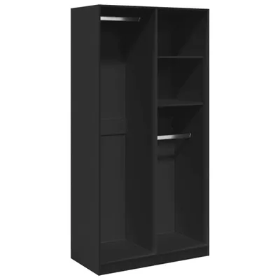 Obrázek produktu pro vidaXL Šatní skříň černá 100x50x200 cm Materiál dřevo