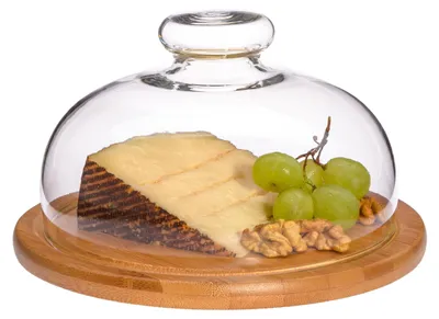 Produktbild von Käseglocke mit Holzplatte, Ø 21 cm