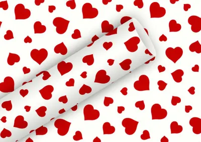 Produktbild von Geschenkpapier Lovely weiß/rot 2mx70cm