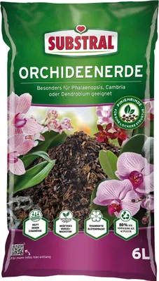 Zdjęcie produktu dla SUBSTRAL® 19551 SUBSTRAL® Orchideen Blumenerde 6,0 l