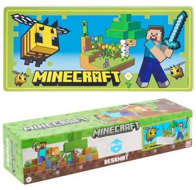Produktbild von Minecraft Schreibtischunterlage Kinder, Rutschfeste Desk Mat 80x35cm - Geschenke für Kinder (Grün)