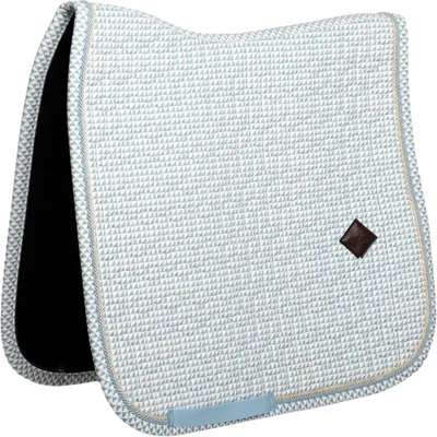 Produktbild von Kentucky Horsewear Dressurschabracke Velvet Printing Schabracke Hellblau Cob