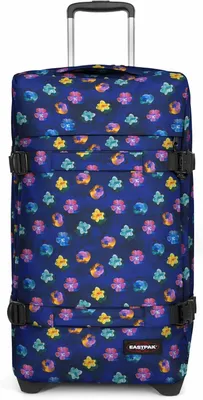 Produktbild von EASTPAK Trolley Koffer TRANSIT´R L Flower Blur Navy 121L mit TSA Schloss