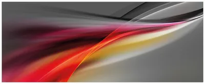 Produktbild von Wallario Wandbild aus Acryl, 200 x 80 cm, freischwebende Optik - Schwarz rot pink - Abstraktes Design