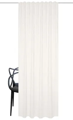Thermovorhang Teddy, Woll-Optik, 245x135 cm, verdunkelnd, wollweiß