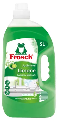 Produktbild von Frosch Limonen Spülmittel, Handgeschirrspülmittel mit fettlösenden Limonen-Extra