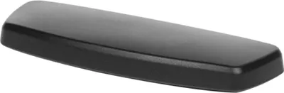 Produktbild von Weiche Armlehnenauflagen – Set aus 2 Stück, schwarzer Kunststoff, Lochabstand 10 cm, universell passend