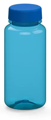 Image de Gourde « Refresh » 400 ml - Gourde sans BPA en Tritan pour enfants et adultes, avec bouchon anti-fuites - bleu translucide/bleu