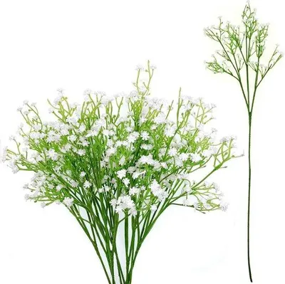 Imagen del producto de Flores artificiales: 9 tallos con 27 flores, ideales para bodas y decoración