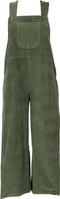 Produktbild von Cord-Latzhose, Boho Hose, Jumpsuit, Overall - Olivgrün, Damen, Baumwolle, Größe: S/M