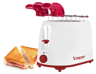 Toaster, 2 breite Schlitze, 7 Bräunungsstufen, Krümelschublade