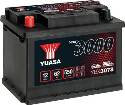 Produktbild von YUASA YBX3000 Starterbatterie 12V 62Ah 550A/EN L2 Batterie