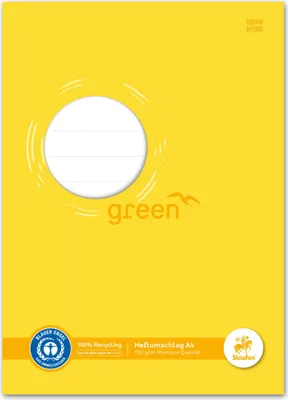 Produktbild von Staufen® green 794004608 Heftschoner - A4, 150 g, gelb, Recycling
