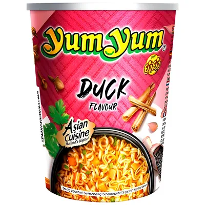 Produktbild von Yum Yum Cup Instant Noodles Duck 12er Pack  (12 x 70 g)