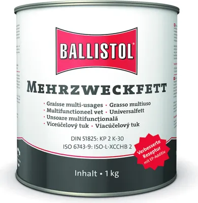 Produktbild von BALLISTOL Mehrzweckfett Eimer 1 KG DE/FR/IT/NL/CS/SE/SK/RO 4 Stk