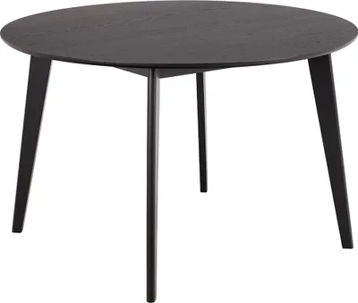 Image de Roxby table de salle à manger 120x120cm noire.