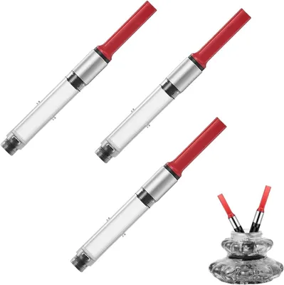 Productafbeelding van Vulpen - Set van 3 - Inktconverter - Voordeelverpakking - Steekconverter - Geschikt voor Z28 vulpen - Geen inktbreuken