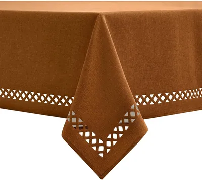 Produktbild von Wasserabweisender fleckenresistenter eleganter dekorativer Tischdecke Braun 140x220 cm