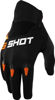 Obrázek produktu pro Rukavice Shot Devo Motocross, černé/oranžové, 11