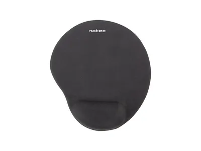 Produktbild von NATEC Marmot, Schwarz, Einfarbig, Stoff, Gel, Gummi, Handgelenkauflage, Anti-Rutsch-Basis