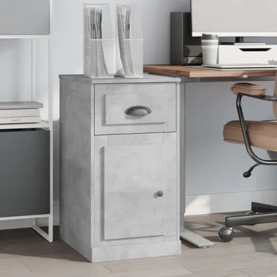 Immagine prodotto di Maison Exclusive - Comodino con cassetto grigio cemento 40x50x75 cm